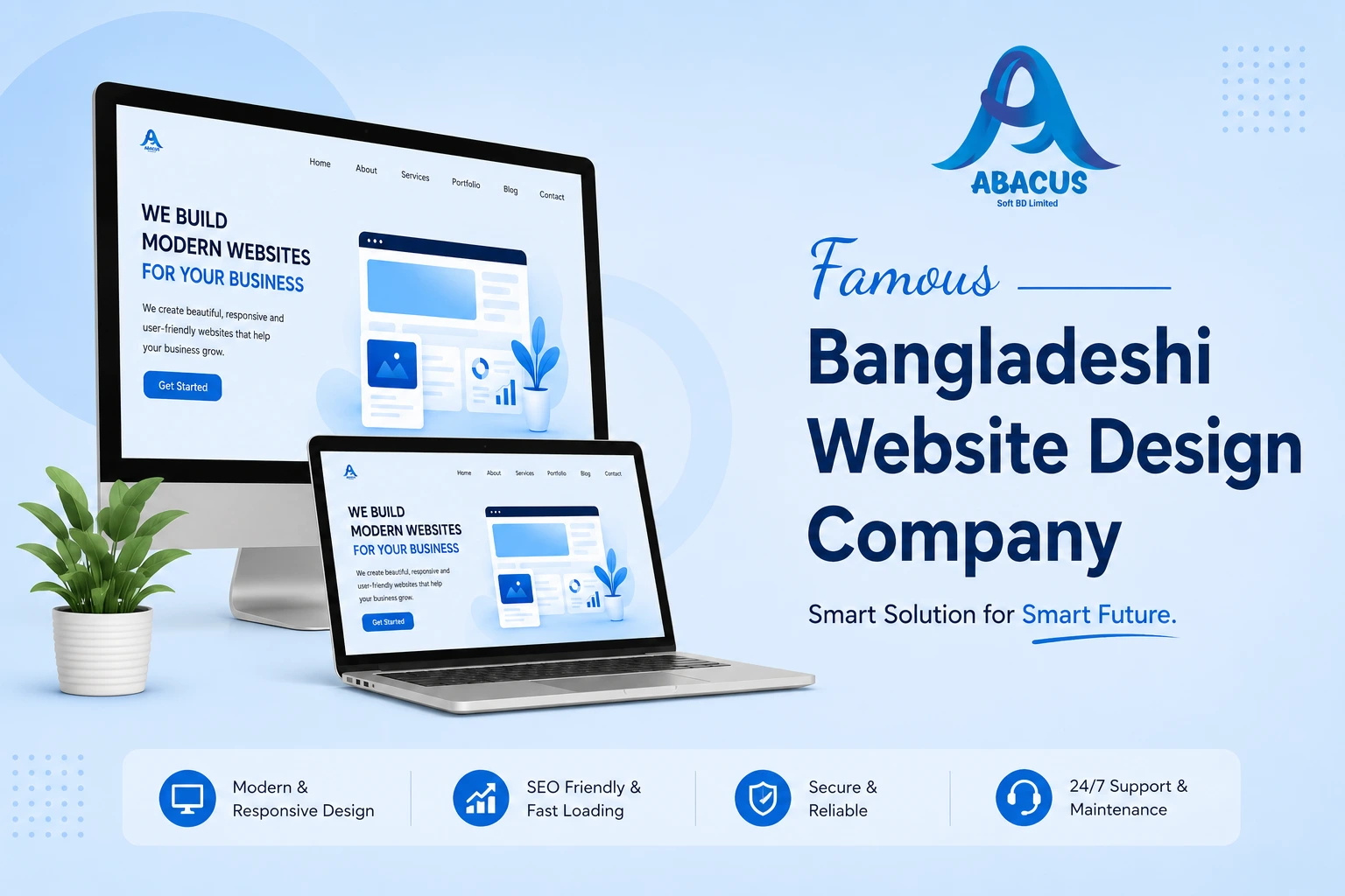 Famous Bangladeshi Website Design Company | Abacus Soft BD